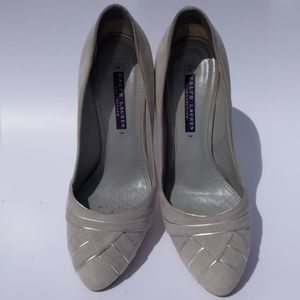 Ralph Lauren purple label. Grey suede heels 37.5